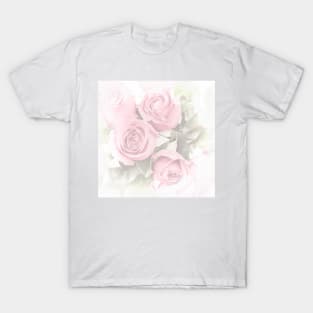Floral Design With Pink Roses T-Shirt